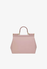 Large Sicily Leather Top Handle Bag