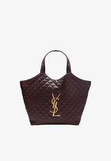 Icare Oversized Quilted Leather Tote Bag