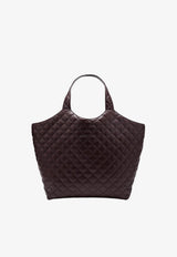 Icare Oversized Quilted Leather Tote Bag