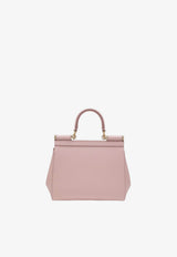 Medium Sicily Leather Top Handle Bag