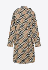 Check Shirt Midi Dress