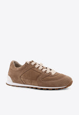 Brunello Cucinelli Suede Leather Low-Top Sneakers  Brown MZSFG3231C2767_ANTELOPE_40000079