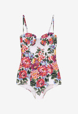 Dolce & Gabbana Floral Bouquet One-Piece Swimsuit Multicolor O9A13JON0EHHA5ZO_MAZZFIORIBIANCO_40005188