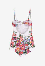 Dolce & Gabbana Floral Bouquet One-Piece Swimsuit Multicolor O9A13JON0EHHA5ZO_MAZZFIORIBIANCO_40005188