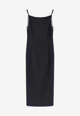PINKO Sleeveless Midi Dress Black 106627A34PZ99_Black_44129832