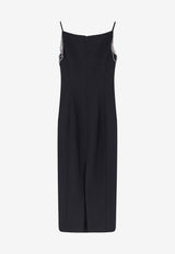 PINKO Sleeveless Midi Dress Black 106627A34PZ99_Black_44129832