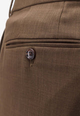 Tom Ford Tailored Wool Pants Brown PLMD01W0132GAY_KHAKI BROWN_40468882