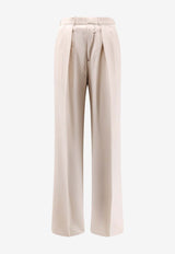 Tom Ford Tailored Wool Pants White PLMD01WHS23WAC_White_40468780