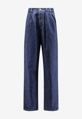 Brunello Cucinelli Logo Patch Straight-Leg Jeans Blue MH263K2310C1485_DENIM SCURO_40000100