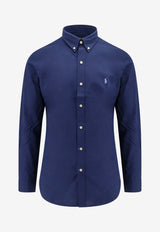 Polo Ralph Lauren Embroidered Pony Long-Sleeved Shirt Navy 710928254001_NEWPORT NAVY_48136906