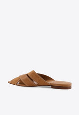 Tod's Stitched Leather Flat Sandals Brown XXW99L0JY50V1SZZZR_Brown_44130477