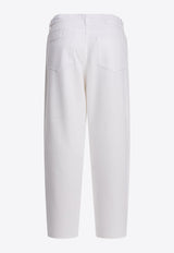 Washed Straight-Leg Jeans