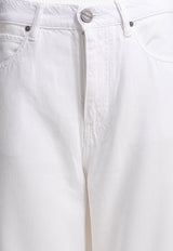 Washed Straight-Leg Jeans