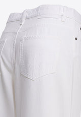 Washed Straight-Leg Jeans