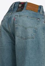 Washed Straight-Leg Jeans