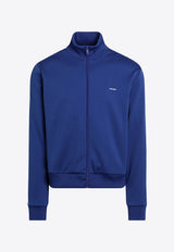 Logo-Printed Zip-Up Sweatshirt
