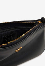 PINKO Mini Half Moon Baguette Leather Bag Black 105069A0QOZ99Q_Black_44130547