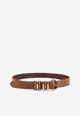 PINKO Monogram Leather Belt Brown 106426A2QKL17L_Brown_44130483