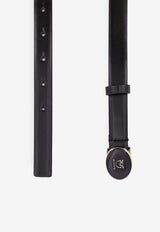 PINKO Love Birds Leather Belt Black 105466A2QLZ99L_Black_44130190