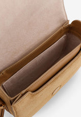 AMI PARIS Paris Paris Suede Crossbody Bag Honey ULL717AL0166A086_MIEL_48013848