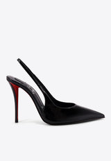 Christian Louboutin Miss Z 100 Slingback Pumps in Patent Leather Black 1260473B439_BLACKLINBLACK_48030674