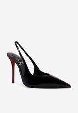 Christian Louboutin Miss Z 100 Slingback Pumps in Patent Leather Black 1260473B439_BLACKLINBLACK_48030674