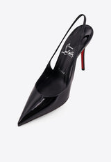 Christian Louboutin Miss Z 100 Slingback Pumps in Patent Leather Black 1260473B439_BLACKLINBLACK_48030674
