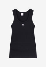 PINKO Logo Embroidered Tank Top Black 100807A338Z99_Black_44130533