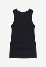 PINKO Logo Embroidered Tank Top Black 100807A338Z99_Black_44130533