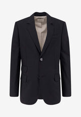 AMI PARIS Single-Breasted Buttoned Blazer Black HBV763WV0194001_Black_48013856