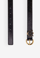 PINKO Love Birds Leather Belt Black 102820A2X6Z99Q_Black_44130441