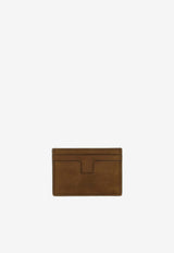 Tom Ford T-line Nubuck Leather Cardholder Brown Y0232LCL504SEBU_OLIVEBROWN_40468801