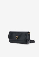 PINKO Medium Love Click Soft Leather Shoulder Bag Black 106178A0QOZ99Q_Black_44130438