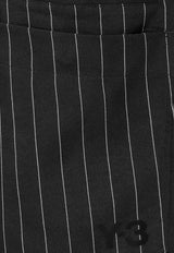 Y-3 Striped Bermuda Shorts Black KR1690Black_Black_44824370