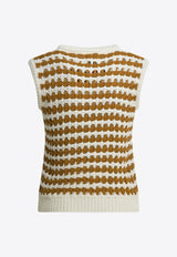 Striped Knitted Vest