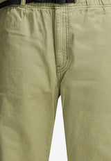 Stitched Straight-Leg Pants