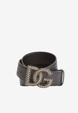 DG-Buckle Leather Belt
