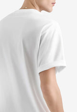 Crewneck T-shirt with Embroidered-Logo