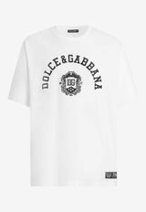 Crewneck T-shirt with Embroidered-Logo