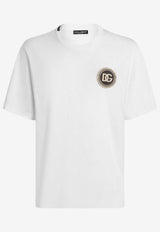 Crewneck T-shirt with Logo-Patch