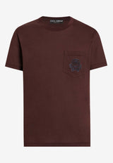 Crewneck T-shirt with Embroidered-Logo