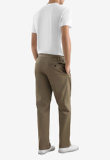 Crewneck T-shirt with Embroidered-Logo