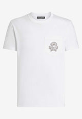 Crewneck T-shirt with Embroidered-Logo