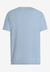 Crewneck T-shirt with Embroidered-Logo