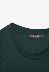 Crewneck T-shirt with Embroidered-Logo