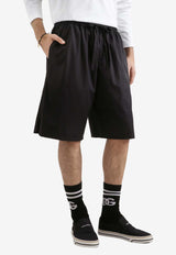 Bermuda Shorts with Embroidered-Logo