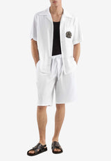 Bermuda Shorts with Embroidered-Logo