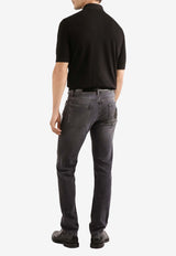 Polo T-shirt with Logo-Patch