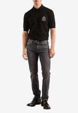 Polo T-shirt with Logo-Patch