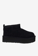 UGG Kids Girls Classic Ultra Mini Platform Boots Black 1157791K_BLK